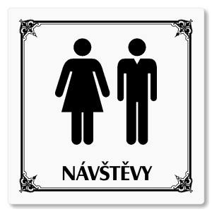 WC návštěvy, 148x148mm, bílá, Nebraska